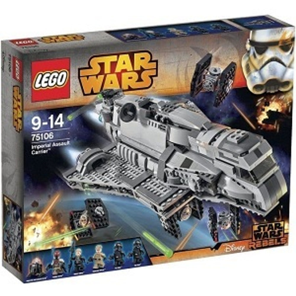 Конструктор LEGO Star Wars 75106 Имперский перевозчик, 1216 элементов, 6 мини-фигурок