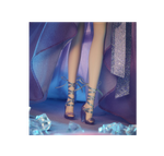 Кукла Barbie Crystal Fantasy Collection Amethyst (13 дюймов, платиновые волосы) с ожерельем из настоящего аметиста, платьем и аксессуарами, подарок для коллекционеров