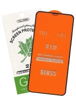 Защитное стекло Glass для Apple iPhone 11 Pro Max/ iPhone XS Max/ 21D / полный клей, черная рамка