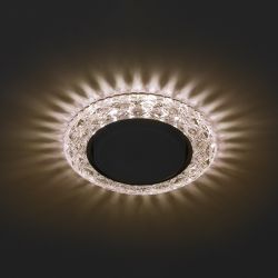 DK LD24 CHP/WH Светильник ЭРА декор cо светодиодной подсветкой Gx53, шампань | Встраиваемые LED светильники