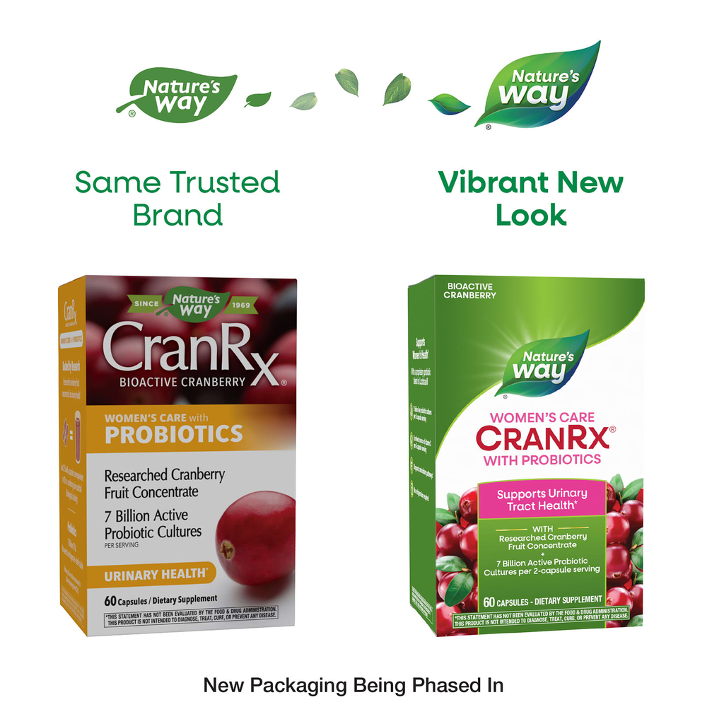 Nature's Way, CranRx®, средство для ухода за женщинами с пробиотиками, 60 капсул