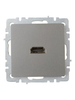 BRITE Розетка HDMI РHDMI-0-БрС сталь IEK