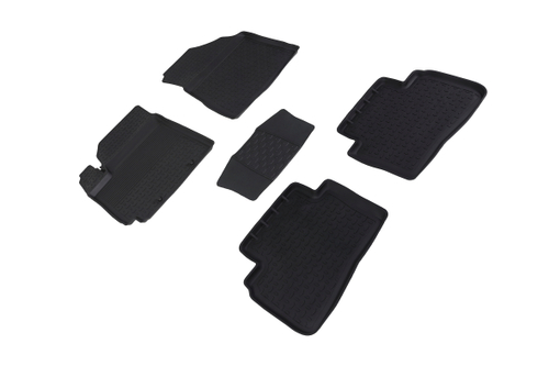 Резиновые коврики с высоким бортом для Hyundai Creta II 2021-н.в., Seintex.96543