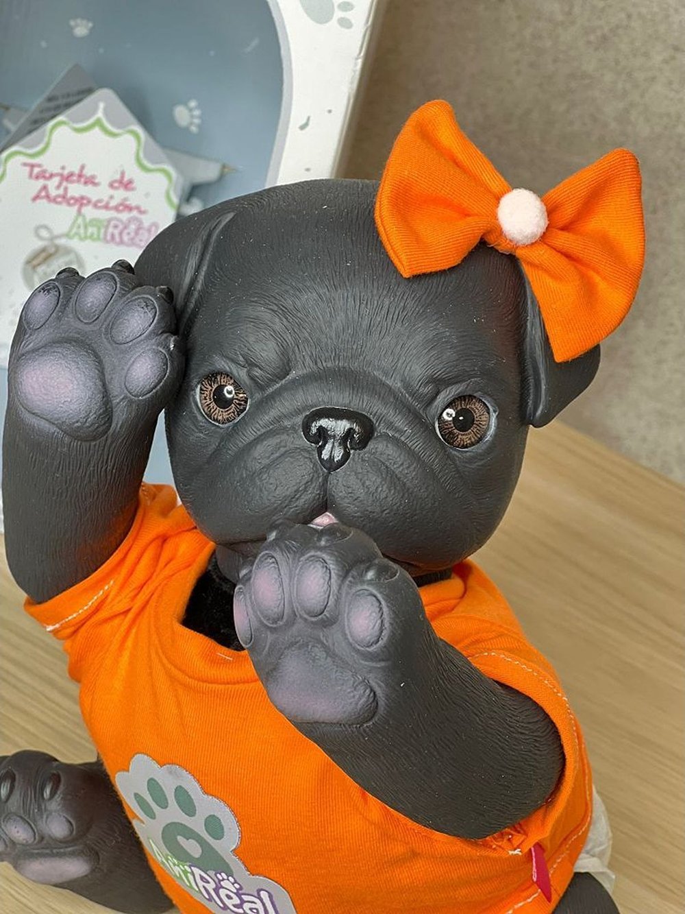 Игрушка мягконабивная 35см AniReal Бульдог (60101)