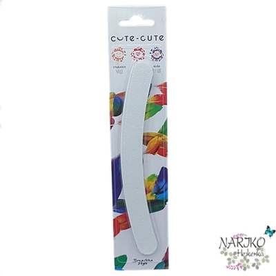 Пилка для ногтей бумеранг CUTE-CUTE гритность 100\180.