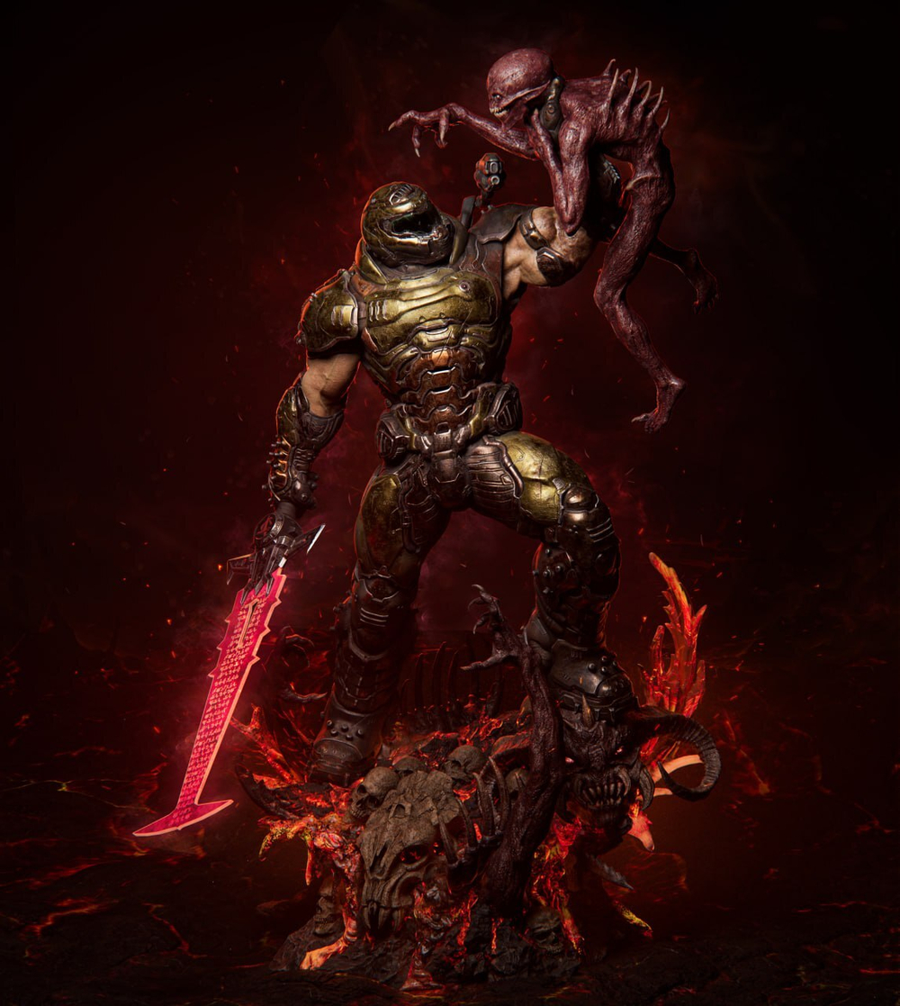 Палач Рока думгай Doomguy doom Фигурка
