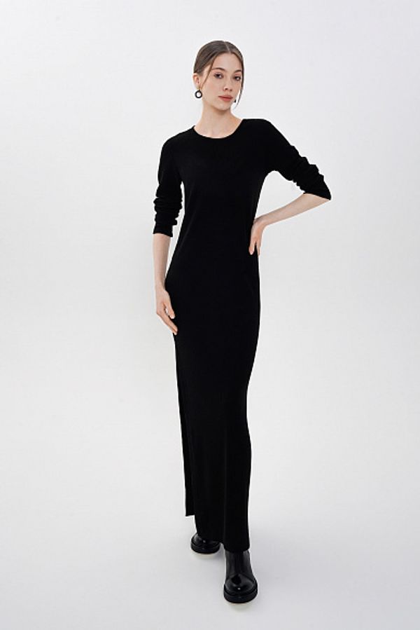 Платье-лапша макси Alexandra Talalay KD008 черное - фото 1