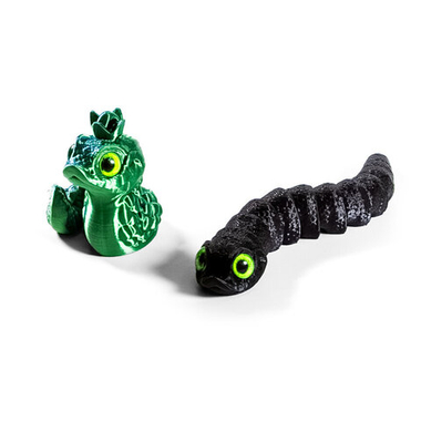 Набор фигурок змей: в короне и подвижная змея талисман чёрная
