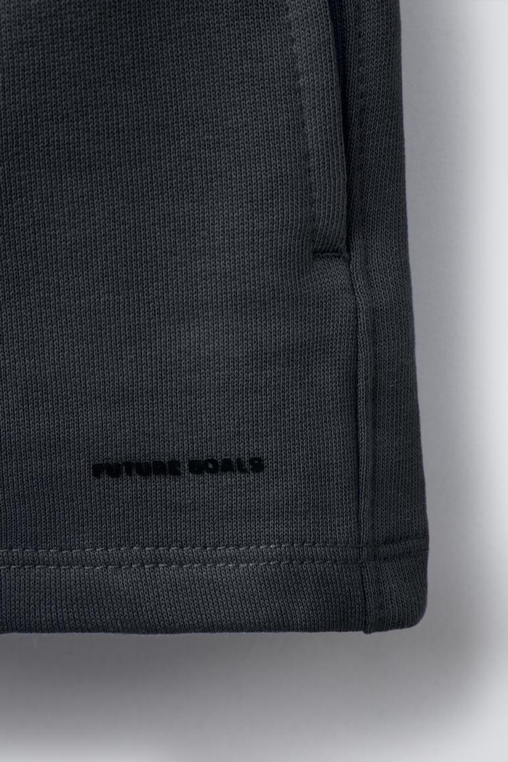 ZARA ШОРТЫ С НАДПИСЬЮ, АНТРАЦИТОВО-СЕРЫЙ