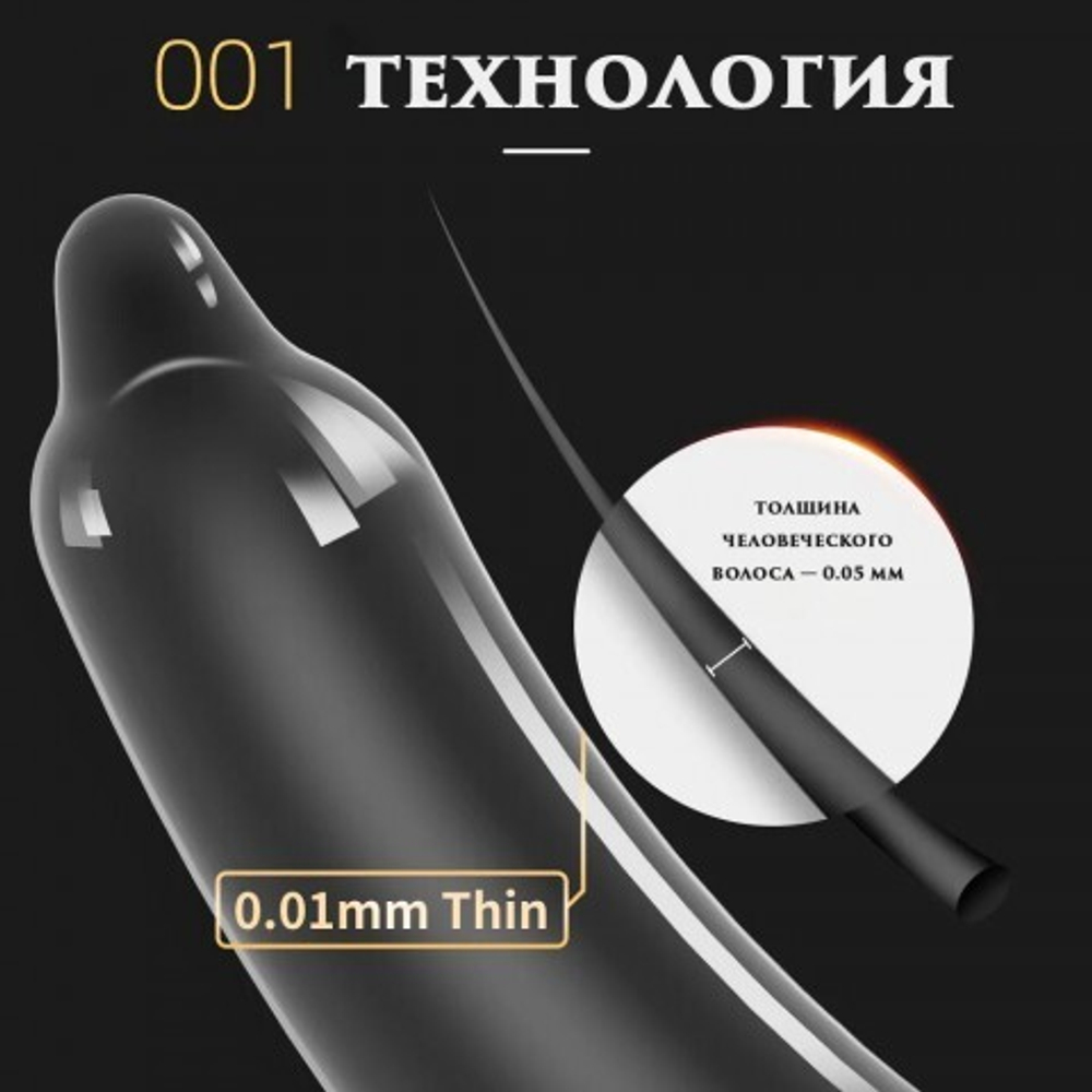 Презервативы DryWell в капсуле, ультратонкие 0,01 мм, полиуретановые (гипоаллергенные) 1 шт.