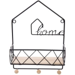 Ключница настенная металлическая «ЛОФТ ВОСТ», птифур, цвет чёрный, 30*22*10см (коробка)