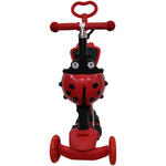 Самокат трехколесный детский, с ручкой, разборный, 3 в 1 с сиденьем, корзинкой и родительской ручкой