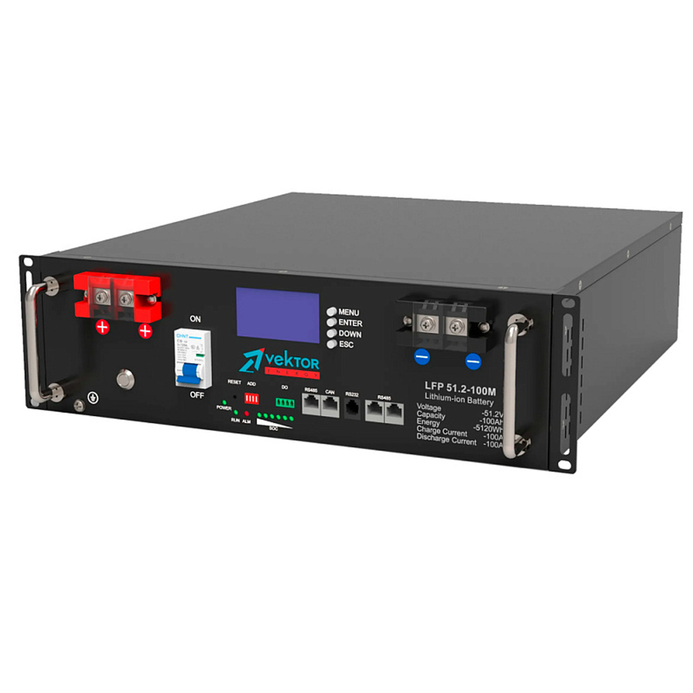 Накопитель энергии VEKTOR LFP-51.2-200M (LiFePO4 51.2 В, 200 Ач, 10,24 кВт*ч)