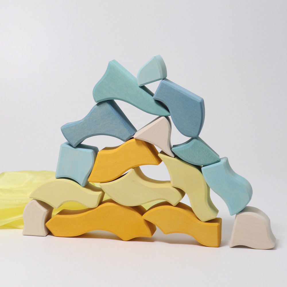 Деревянный конструктор "Темперамент", поддон, 61 деталь