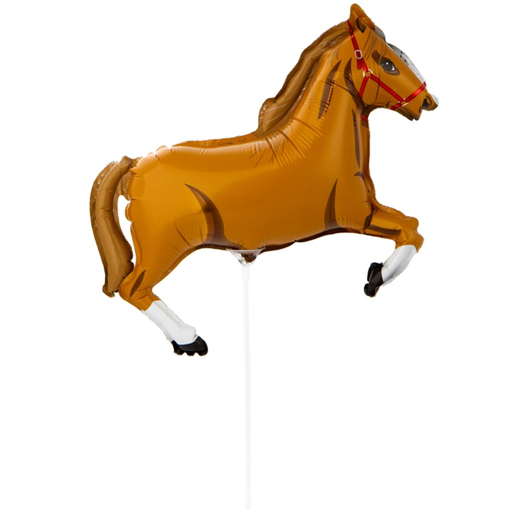 Шар Фольгированный Лошадь коричневая (Коричневый)