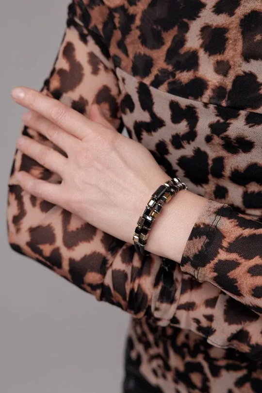 Mosaic Золото Браслет н/каучуке арт.1150