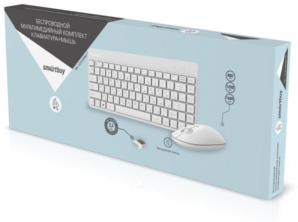Клавиатура Smartbuy SBC-220349AG-W белый