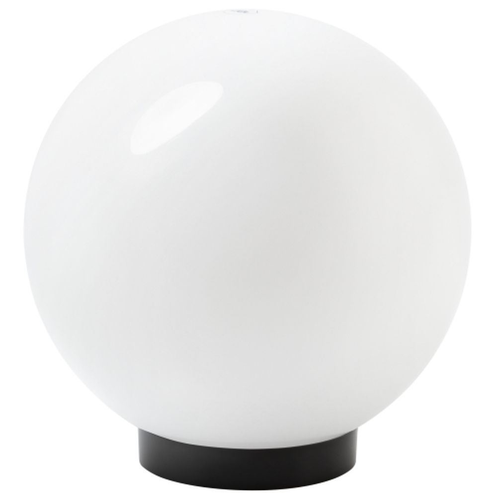 Садово-парковый светильник ЭРА НТУ 02-100-351 шар опаловый призма на опору / кронштейн IP44 Е27 max100Вт d350mm | Садово-парковые светильники