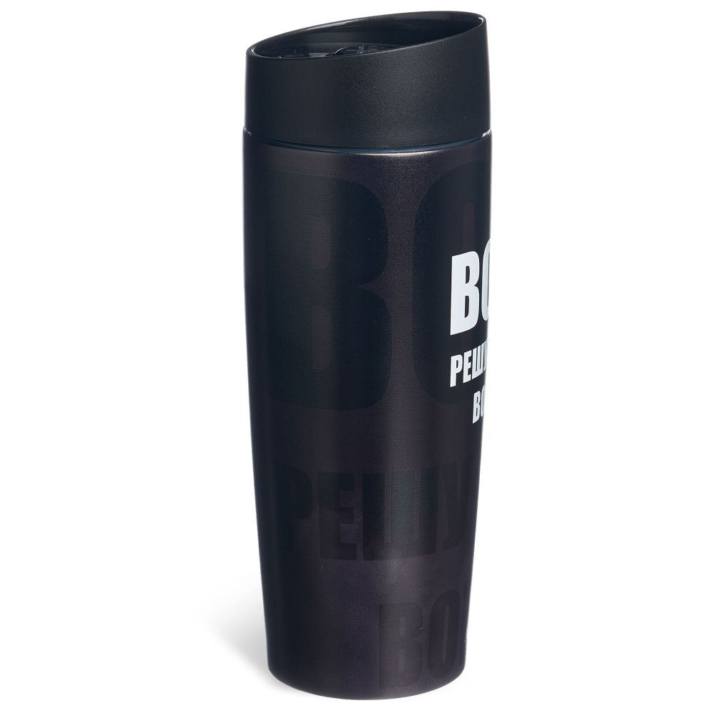 ТЕРМОКРУЖКА AGNESS "BOSS" 360МЛ, КОЛБА НЕРЖ.СТАЛЬ 18/10