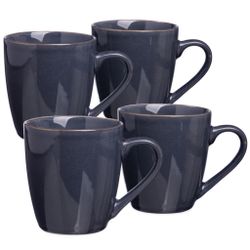 НАБОР КРУЖЕК BRONCO "CONCEPT" 4 ШТ. 355 МЛ СИНИЙ