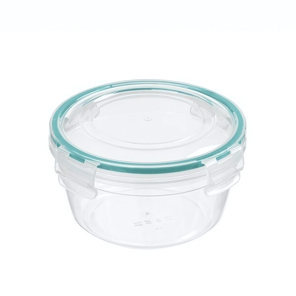 Контейнер для продуктов герметичный круглый 0,5л с замками (бесцветный)