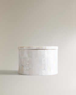 Zara Home коробка для хранения, камень, светло-бежевый