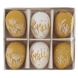 GAEM Набор из 6-ти изделий декоративных подвесных "Яйцо" (3,5*5,5), L15 W13 H5 см