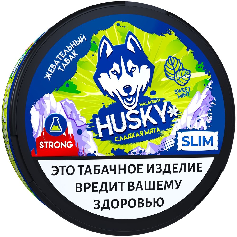 Жевательный табак Husky Strong Slim - Sweet Mint