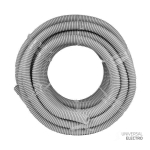 Труба гофр, ПВХ с протяжкой d32 мм (25 м) серая EKF-Plast