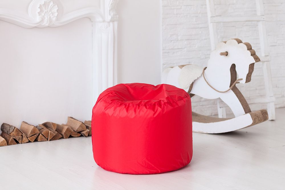 Пуфик Круг Красный Оксфорд (Классический)