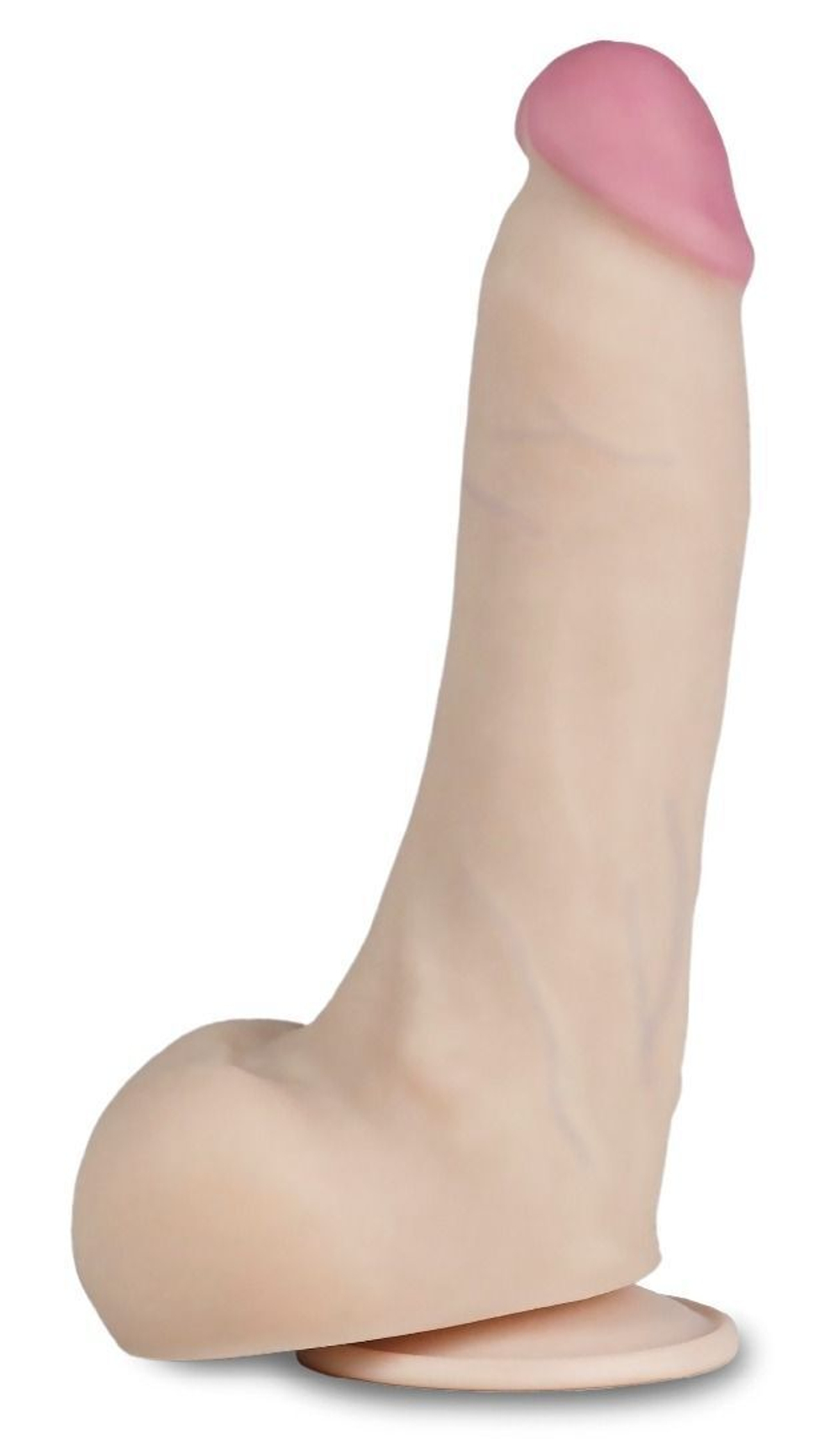 Телесный перезаряжаемый вибратор-реалистик из неоскин - 22,5 см. (Цвет: телесный)