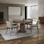 Стол круглый обеденный Bilbo 110 шпон