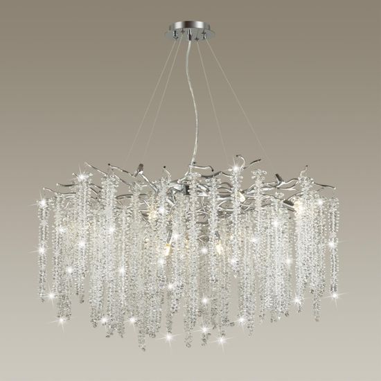 5004/14 HALL ODL23 637 серебристый/прозрачный металл/хрусталь Люстра G9 14*40W BANCHE