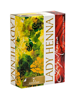 Краска натуральная на основе хны Махагони Lady Henna