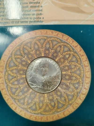 Монета 5000 лир 1997 г "Джованни Антонио Каналь (Каналетто)"