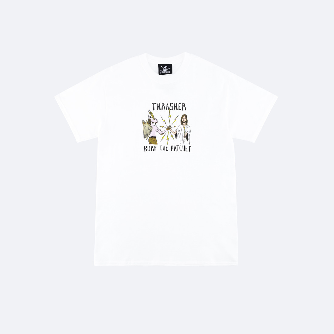 Купить Футболка Thrasher x Toy Machine B.T.H. T-Shirt (white)