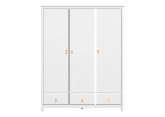 Шкаф Wood 3-х створчатый (белый)