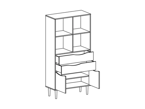 Стеллаж Like широкий 583878