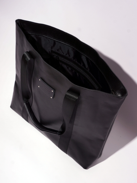 Кожаная сумка шоппер