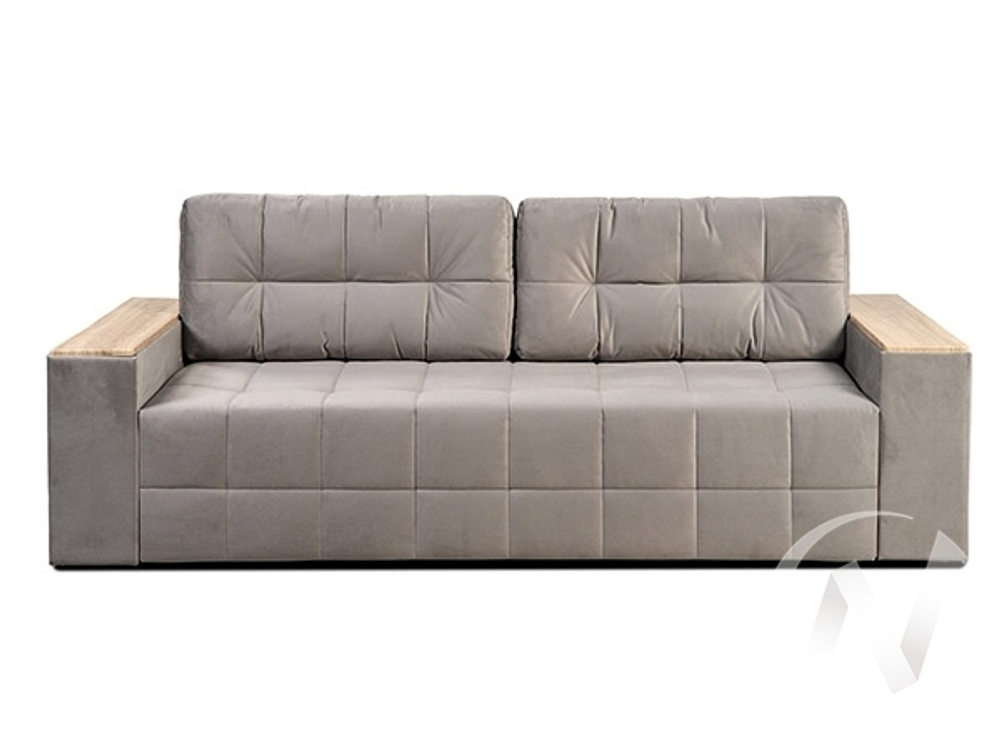 Диван прямой Элегант БД (2022) ДЕКОР ДУБ/GROUND 05 (серый)