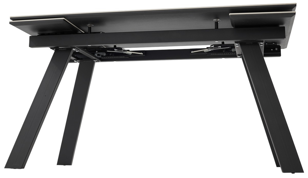 Стол М-City DISAUR Морис-2 140 Белый мрамор Активный, керамика, Черный каркас