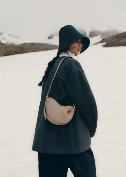 POLENE СУМКА TONCA, ТЕМНО-СЕРЫЙ