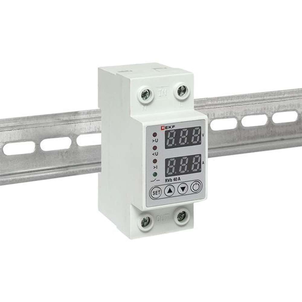Реле напряжения и тока с дисп, RVb 40A EKF