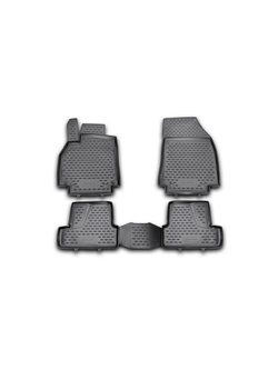 Коврики в салон для RENAULT Megane 3 2010-2015, 4 шт. (полиуретан) NLC.41.16.210KH