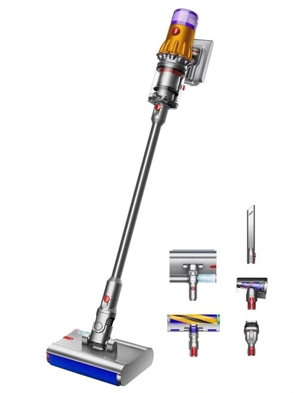 Беспроводной пылесос Dyson V12S Detect Slim Submarine Yellow/Nickel (SV46)