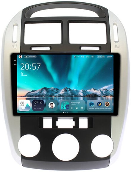 Магнитола для KIA Cerato 1 2004-2008 (кондиционер, аварийка внизу) - Teyes CC4 монитор 9.2" 2K QLED на Android 14, Snapdragon 680, DSP, CarPlay, 4G SIM-слот