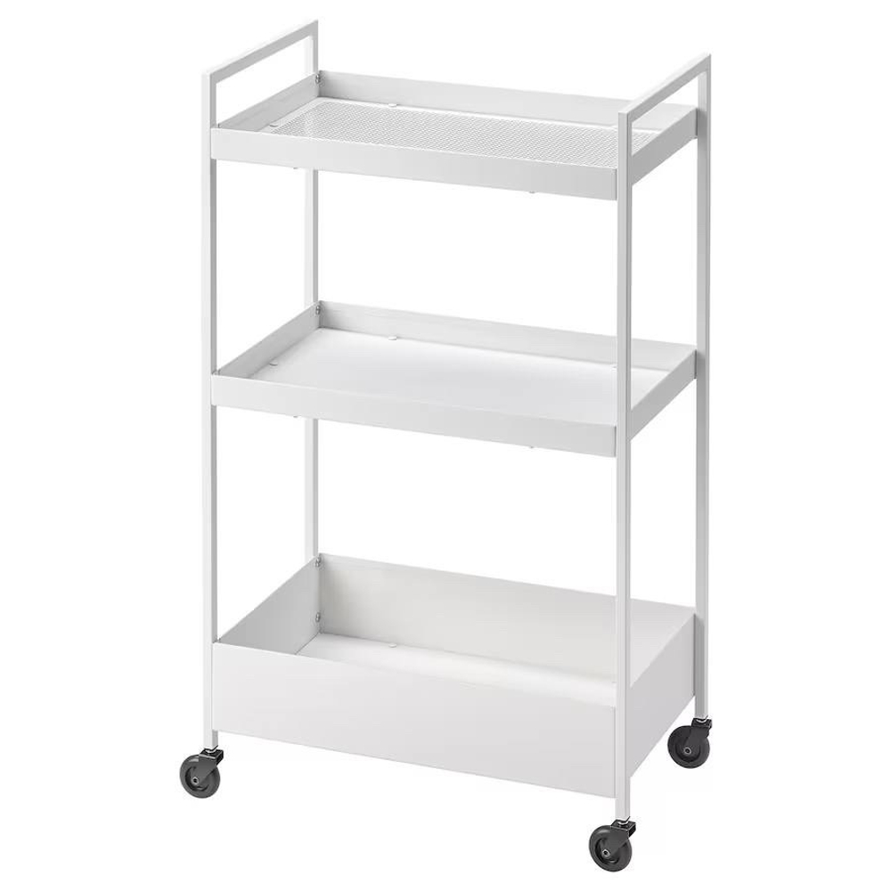 NISSAFORS НИССАФОРС Тележка белая 50x30x83 см
