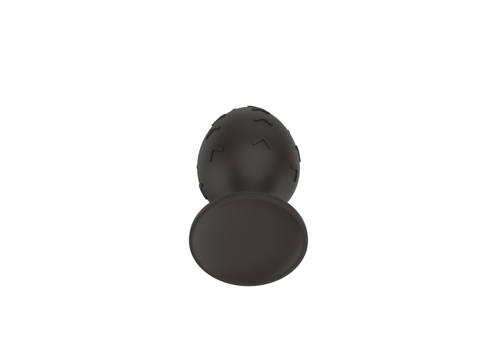 Силиконовая анальная пробка черная M (7.2*3.5cm) 3302-02