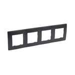Рамка 4 поста антрацит ETIKA Legrand