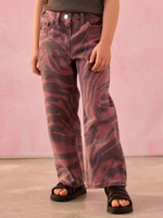 Джинсы широкие для девочки Next E29-132, Красный, Коричневый